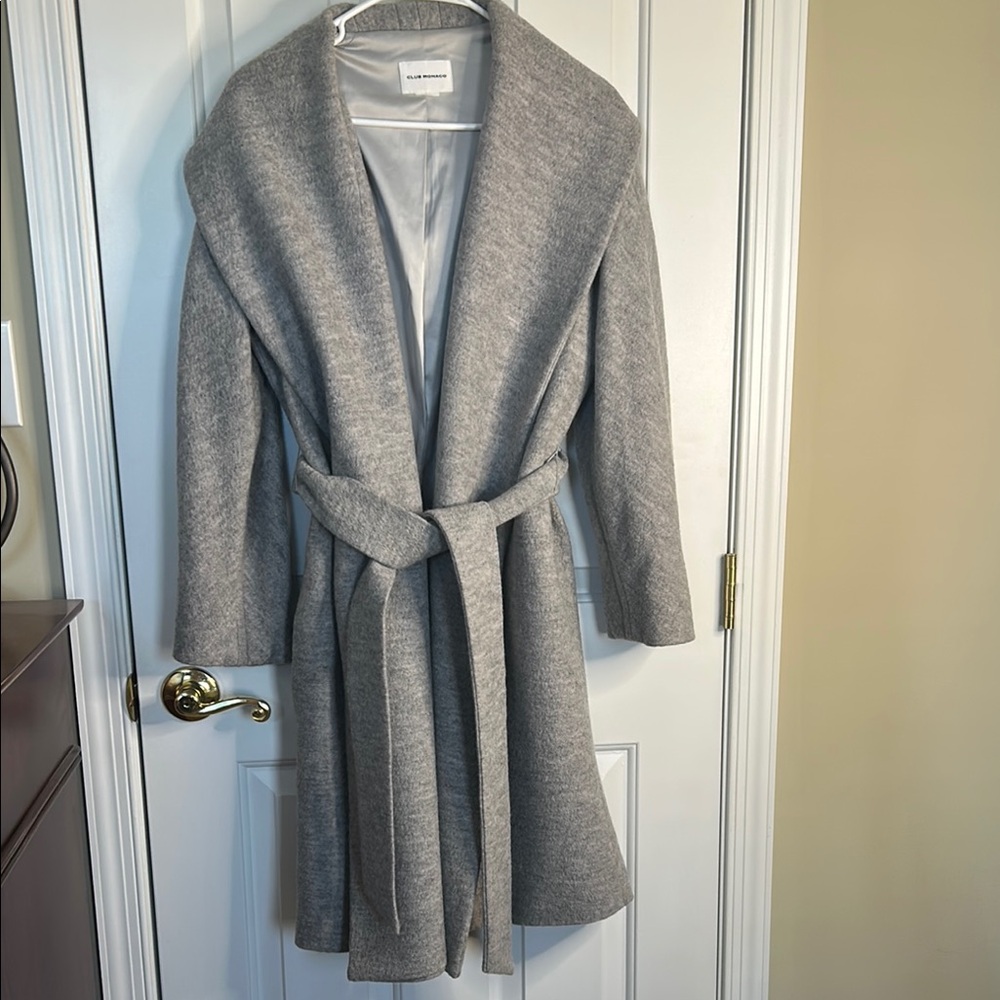 Gray Belted Coat